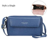 Women Pu Leather Double Layer Large Portable Crossbody Capacity Card Holders Handbags - Trendy Portable Crossbody Handbags by Stevvex
