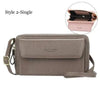 Women Pu Leather Double Layer Large Portable Crossbody Capacity Card Holders Handbags - Trendy Portable Crossbody Handbags by Stevvex