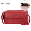 Women Pu Leather Double Layer Large Portable Crossbody Capacity Card Holders Handbags - Trendy Portable Crossbody Handbags by Stevvex