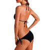 Women Push Up Bandage Bikini Set Swimsuit Bathing Suit Swimwear Beachwear Women's Tie Side Bottom Padded Top Triangle Bikini Bathing Suit by Stevvex