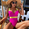 Women Push Up Bikini Women Neon Bandage Swimwear Women Patchwork Bikini Swimsuit 2 Piece Cutout Molded Push Up Bathing Suit Ruffle Hook Closure Bikini Set Two Piece Bathing Suit by Stevvex