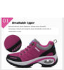 Women Running Air Cushion Athletic Sneakers Walking Breathable Sport Lace Up Hight Platform Casual Shoes Womens Mesh Sneakers Fashion Tennis Breathable Walking Gym Work Shoes by Stevvex