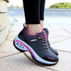 Women Running Air Cushion Athletic Sneakers Walking Breathable Sport Lace Up Hight Platform Casual Shoes Womens Mesh Sneakers Fashion Tennis Breathable Walking Gym Work Shoes by Stevvex