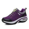 Women Running Air Cushion Athletic Sneakers Walking Breathable Sport Lace Up Hight Platform Casual Shoes Womens Mesh Sneakers Fashion Tennis Breathable Walking Gym Work Shoes by Stevvex
