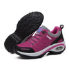 Women Running Air Cushion Athletic Sneakers Walking Breathable Sport Lace Up Hight Platform Casual Shoes Womens Mesh Sneakers Fashion Tennis Breathable Walking Gym Work Shoes by Stevvex