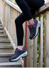 Women Running Air Cushion Athletic Sneakers Walking Breathable Sport Lace Up Hight Platform Casual Shoes Womens Mesh Sneakers Fashion Tennis Breathable Walking Gym Work Shoes by Stevvex