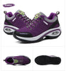 Women Running Air Cushion Athletic Sneakers Walking Breathable Sport Lace Up Hight Platform Casual Shoes Womens Mesh Sneakers Fashion Tennis Breathable Walking Gym Work Shoes by Stevvex