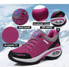 Women Running Air Cushion Athletic Sneakers Walking Breathable Sport Lace Up Hight Platform Casual Shoes Womens Mesh Sneakers Fashion Tennis Breathable Walking Gym Work Shoes by Stevvex