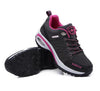 Women Running Air Cushion Athletic Sneakers Walking Breathable Sport Lace Up Hight Platform Casual Shoes Womens Mesh Sneakers Fashion Tennis Breathable Walking Gym Work Shoes by Stevvex