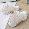 Women Running Sneakers Shoes Vulcanized Women's Casual Flats Elegant Soft Walking Shoes Breathable Non Slip Tennis Athletic Shoe For Casual Gym And Work by Stevvex