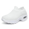 Women's Casual Chunky Sneakers Platform Walking Shoes Fashion Knited Casual Walking Shoes Sock Sneakers Slip On Mesh Air Cushion Comfortable Easy Shoes by Stevvex