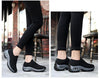 Women's Casual Chunky Sneakers Platform Walking Shoes Fashion Knited Casual Walking Shoes Sock Sneakers Slip On Mesh Air Cushion Comfortable Easy Shoes by Stevvex