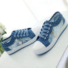 Women's Casual Shoes Summer Fashion Low Top Women's Sneakers Breathable Mesh Low Casual Canvas Shoes Lace-up Classic Shoes Comfortable Tennis Shoes For Walking by Stevvex
