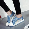 Women's Casual Shoes Summer Fashion Low Top Women's Sneakers Breathable Mesh Low Casual Canvas Shoes Lace-up Classic Shoes Comfortable Tennis Shoes For Walking by Stevvex