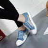 Women's Casual Shoes Summer Fashion Low Top Women's Sneakers Breathable Mesh Low Casual Canvas Shoes Lace-up Classic Shoes Comfortable Tennis Shoes For Walking by Stevvex