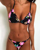 Women's Floral Printed Bikini Sets Push-Up Padded Bra Swimsuit Swimwear Bathing Suit Flower Beachwear Costume Floral Printed Swimsuit Triangle Bikini Tie Side High Cut Cheeky Bikini Set by Stevvex