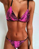Women's Floral Printed Bikini Sets Push-Up Padded Bra Swimsuit Swimwear Bathing Suit Flower Beachwear Costume Floral Printed Swimsuit Triangle Bikini Tie Side High Cut Cheeky Bikini Set by Stevvex