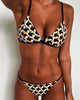 Women's Floral Printed Bikini Sets Push-Up Padded Bra Swimsuit Swimwear Bathing Suit Flower Beachwear Costume Floral Printed Swimsuit Triangle Bikini Tie Side High Cut Cheeky Bikini Set by Stevvex