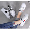 Women's Genuine Leather Sneakers Women Casual Fashionable Sports Shoes Vulcanized Woman White Flat White Sneakers Leather Casual Shoes White Tennis Sneakers by Stevvex