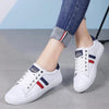Women's Genuine Leather Sneakers Women Casual Fashionable Sports Shoes Vulcanized Woman White Flat White Sneakers Leather Casual Shoes White Tennis Sneakers by Stevvex