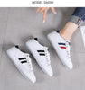 Women's Genuine Leather Sneakers Women Casual Fashionable Sports Shoes Vulcanized Woman White Flat White Sneakers Leather Casual Shoes White Tennis Sneakers by Stevvex