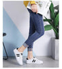 Women's Genuine Leather Sneakers Women Casual Fashionable Sports Shoes Vulcanized Woman White Flat White Sneakers Leather Casual Shoes White Tennis Sneakers by Stevvex