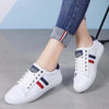 Women's Genuine Leather Sneakers Women Casual Fashionable Sports Shoes Vulcanized Woman White Flat White Sneakers Leather Casual Shoes White Tennis Sneakers by Stevvex
