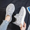 Women's Running Summer Woven Sports Sneakers Fashion Casual Shoe Breathable Mesh Walking Shoes Non Slip Lightweight Breathable Mesh Running Shoes Comfortable Design by Stevvex