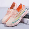Women's Running Summer Woven Sports Sneakers Fashion Casual Shoe Breathable Mesh Walking Shoes Non Slip Lightweight Breathable Mesh Running Shoes Comfortable Design by Stevvex