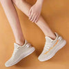 Women's Running Summer Woven Sports Sneakers Fashion Casual Shoe Breathable Mesh Walking Shoes Non Slip Lightweight Breathable Mesh Running Shoes Comfortable Design by Stevvex