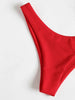 Women's Strapless Bowknot Split Bikini Swimsuit Swimming Suit For Women Women's Tie Knot Front Solid Color Bikini Set Swimsuit Bathing Suits High Cut Bikini Set Strapless Solid Color 2 Pieces Bathing Suit by Stevvex