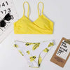 Women's Swimsuit Bikini Swimwear Floral Random Print Bikini Set Push-Up Bikinis Swim Suit Female Beachwear Swim Women Swimsuits Halter Push Up Bikini Two Piece Bathing Suits For Women by Stevvex