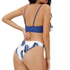 Women's Swimsuit Bikini Swimwear Floral Random Print Bikini Set Push-Up Bikinis Swim Suit Female Beachwear Swim Women Swimsuits Halter Push Up Bikini Two Piece Bathing Suits For Women by Stevvex
