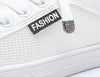 Women's White Casual Sneakers Spring Summer Breathable Flats Solid Color Mesh Shoes Fashion White Flat Sneakers Women Workout Tennis Walking Gym Fashion Sneakers by Stevvex