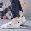 Women's White Casual Sneakers Spring Summer Breathable Flats Solid Color Mesh Shoes Fashion White Flat Sneakers Women Workout Tennis Walking Gym Fashion Sneakers by Stevvex