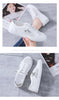 Women's White Casual Sneakers Spring Summer Breathable Flats Solid Color Mesh Shoes Fashion White Flat Sneakers Women Workout Tennis Walking Gym Fashion Sneakers by Stevvex