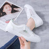 Women's White Casual Sneakers Spring Summer Breathable Flats Solid Color Mesh Shoes Fashion White Flat Sneakers Women Workout Tennis Walking Gym Fashion Sneakers by Stevvex