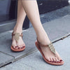 Women Sandals Flip Flops Summer Flat Shoes Woman Sandals Beach Flat Sandals T-Strap Sandals Strappy Flip Flop Sandal Flat Slide Casual Summer Beach Thong Slipper by Stevvex