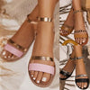 Women Sandals Summer Hollow Out Shoes Open Toe Beach Flats Ladies Footwear Strappy Flat Sandals Adjustable Casual Sandal With Open Toe Slingback Elegant Sandals by Stevvex