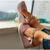 Women Sandals Summer Platform Sandals Buckle Strap Peep Toe Thick Bottom Modern Espadrille Sandals Platform Cross Buckle Strap Slingback Summer Open Toe Shoes by Stevvex