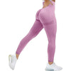 Women Seamless Workout Leggings High Waist Push Up Leggings Seamless Leggings Women Yoga Pants Fitness Push Up Leggings Workout Gym Pants Female Ladies Fashion Legging Bright Colors Yellow Sports Leggings by Stevvex