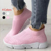 Women Slip On White Sneakers Vulcanize Shoes Super Light Women Casual Breathable Walking Shoes Lightweight Running Shoes Mesh Workout Casual Espadrilles Sports Sneakers by Stevvex