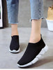 Women Slip On White Sneakers Vulcanize Shoes Super Light Women Casual Breathable Walking Shoes Lightweight Running Shoes Mesh Workout Casual Espadrilles Sports Sneakers by Stevvex