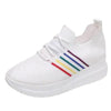 Women Sport Elegant Sneakers Platform Shoes Flats Solid Casual Spring Summer New Fashion Women's Vulcanized Running Sneakers Walking Tennis Shoes Lightweight Breathable Design by Stevvex
