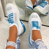 Women Sport Elegant Sneakers Platform Shoes Flats Solid Casual Spring Summer New Fashion Women's Vulcanized Running Sneakers Walking Tennis Shoes Lightweight Breathable Design by Stevvex