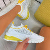 Women Sport Elegant Sneakers Platform Shoes Flats Solid Casual Spring Summer New Fashion Women's Vulcanized Running Sneakers Walking Tennis Shoes Lightweight Breathable Design by Stevvex