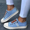 Women Summer Autumn Sneakers Low-Cut Trainers Canvas Flat Sneakers Casual Slip On Canvas Comfortable Walking Flats Shoes For Womens by Stevvex