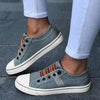 Women Summer Autumn Sneakers Low-Cut Trainers Canvas Flat Sneakers Casual Slip On Canvas Comfortable Walking Flats Shoes For Womens by Stevvex