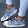 Women Summer Autumn Sneakers Low-Cut Trainers Canvas Flat Sneakers Casual Slip On Canvas Comfortable Walking Flats Shoes For Womens by Stevvex