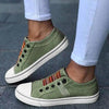 Women Summer Autumn Sneakers Low-Cut Trainers Canvas Flat Sneakers Casual Slip On Canvas Comfortable Walking Flats Shoes For Womens by Stevvex